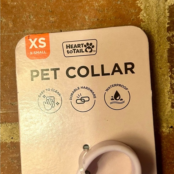 Very Cute Heart To Tail Lavender Dog Collar Size XS - Perfect for Small Dogs - Picture 3 of 5
